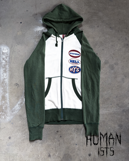 90S ‘HELL’ RAGLAN ZIP UP