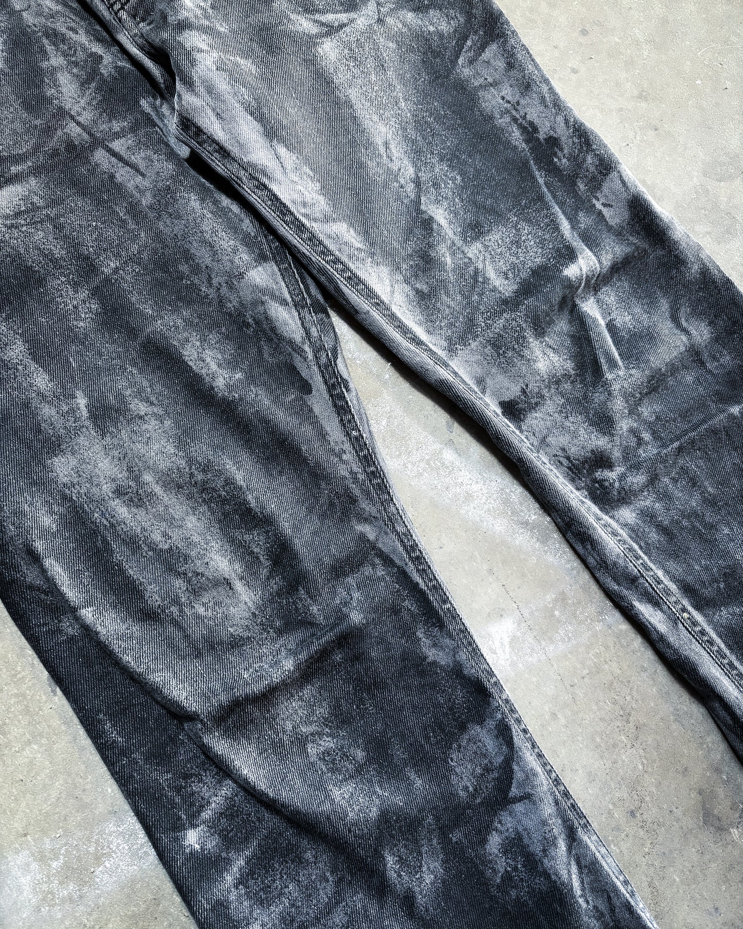 S/S16 BLACK PAINTED SLIM DENIM BY ALEXANDER WANG