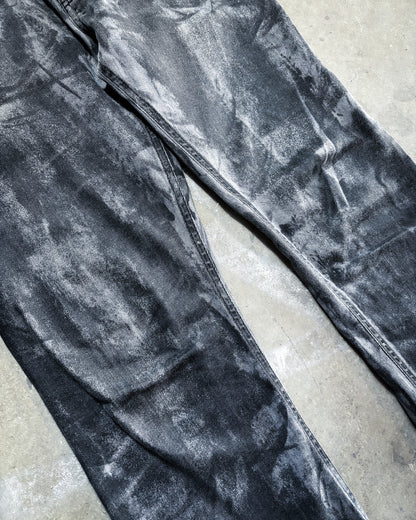 S/S16 BLACK PAINTED SLIM DENIM BY ALEXANDER WANG