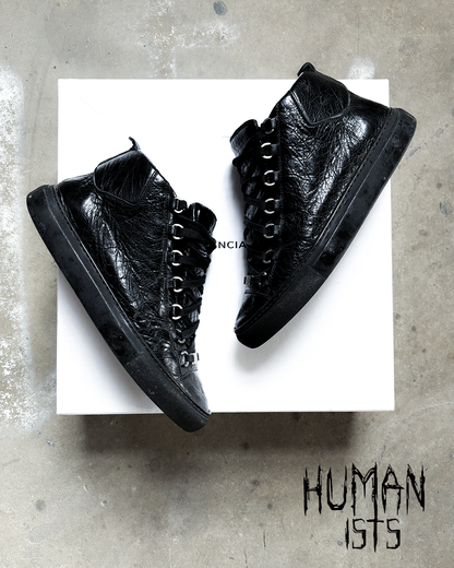 BLACK CALFSKIN ARENA HIGH