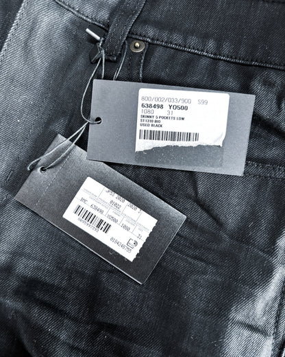 F/W20 WAXED BLACK D03 DENIM