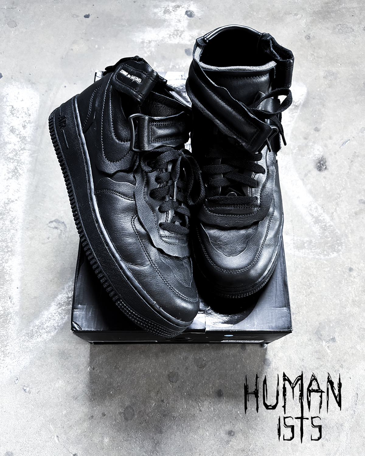 BLACK CDG AIR FORCE 1