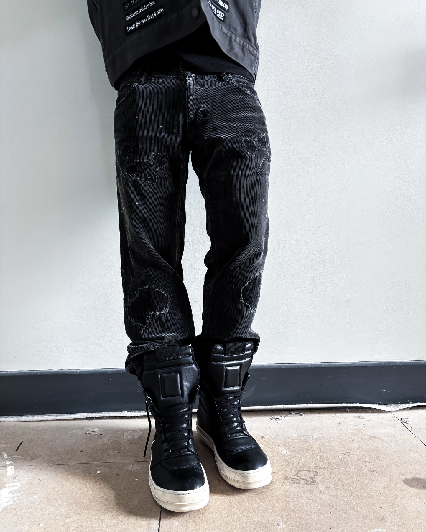CORDUROY BULLET HOLE REPAIR DENIM