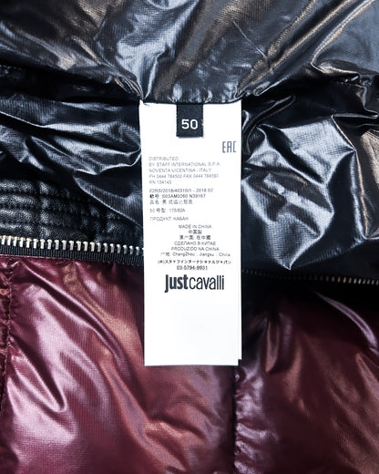 NYLON RED PUFFER DOWN JACKET