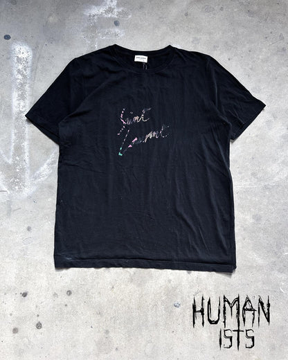 ANIMAL PRINT SCRIPT T-SHIRT