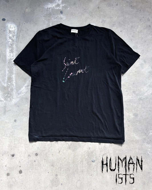 ANIMAL PRINT SCRIPT T-SHIRT