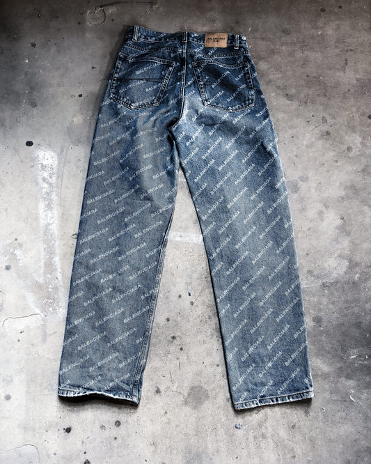 F/W22 MONOGRAM BAGGY DENIM