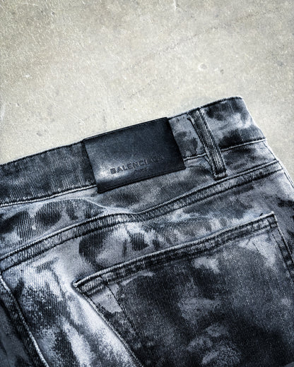 S/S16 BLACK PAINTED SLIM DENIM BY ALEXANDER WANG