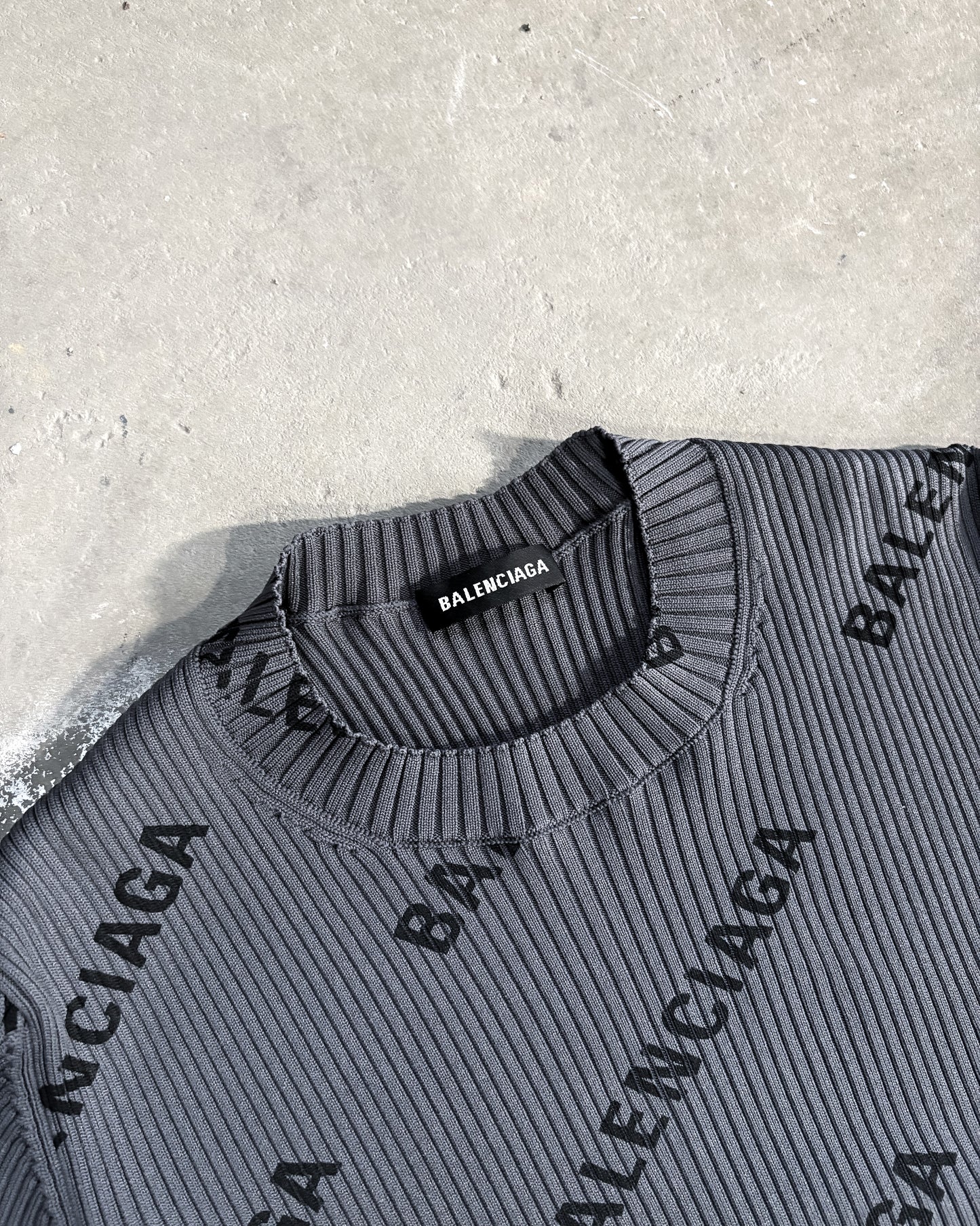 F/W18 LOGO RIBBED SWEATER