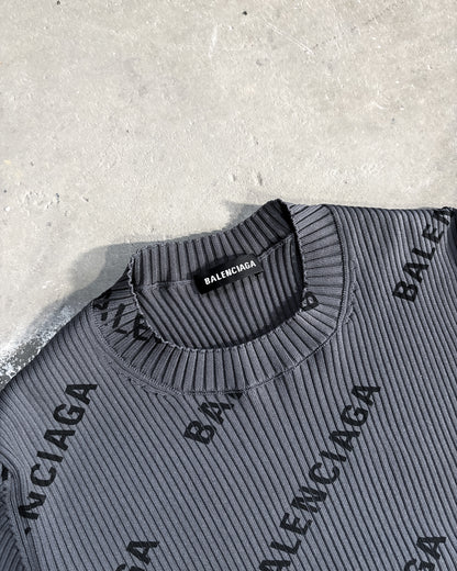 F/W18 LOGO RIBBED SWEATER