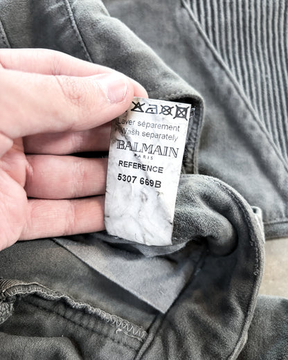 GREY MOLESKIN BIKERS BY DECARNIN