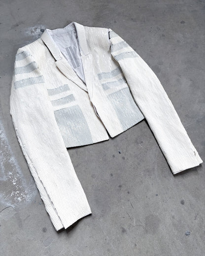 S/S20 CREAM SEQUIN BOMBER