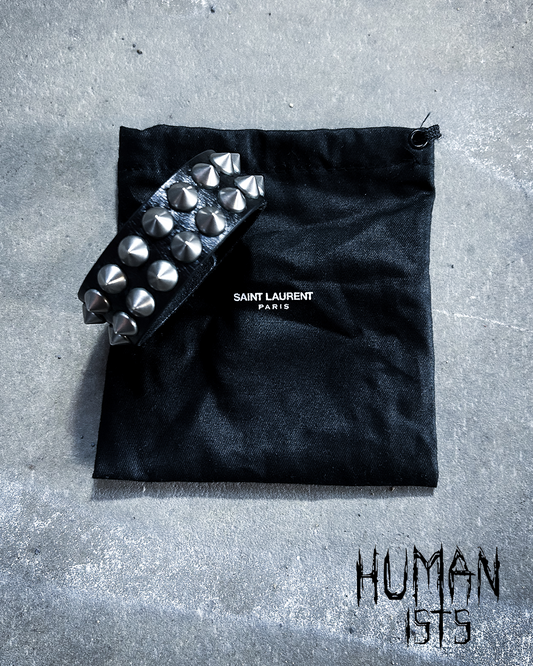 F/W14 SPIKED LEATHER BRACELET BY HEDI SLIMANE