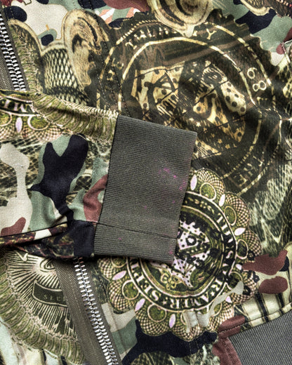S/S17 DOLLAR CAMO BOMBER JACKET