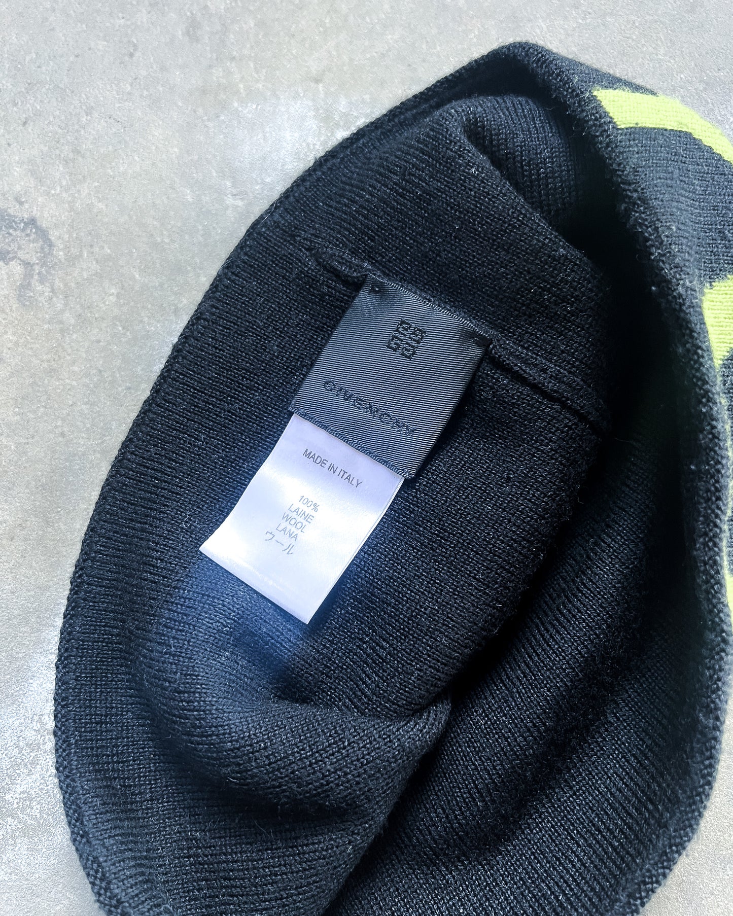 GREEN LOGO BEANIE