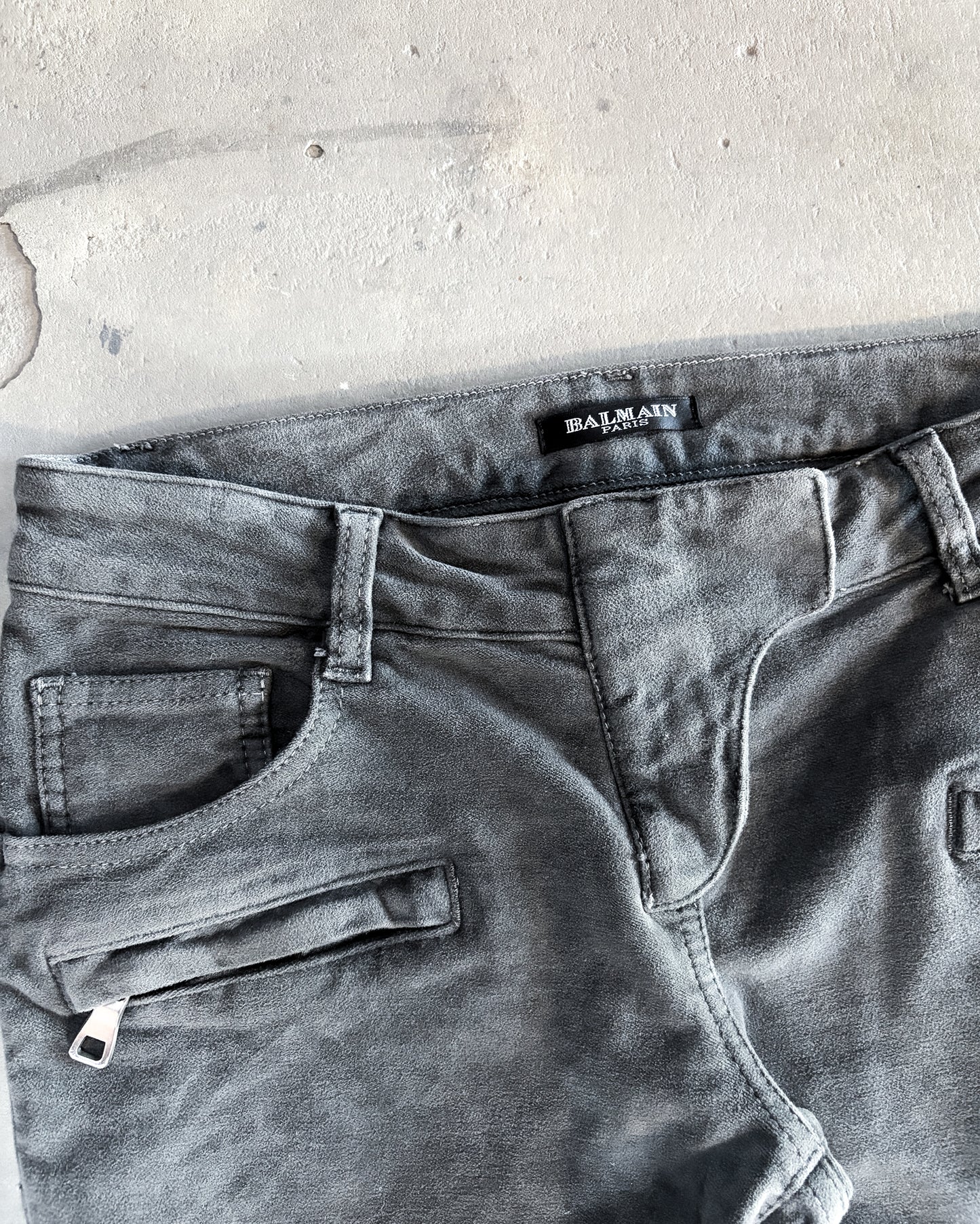 GREY MOLESKIN BIKERS BY DECARNIN