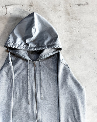 S/S11 GREY HYBRID ZIP UP