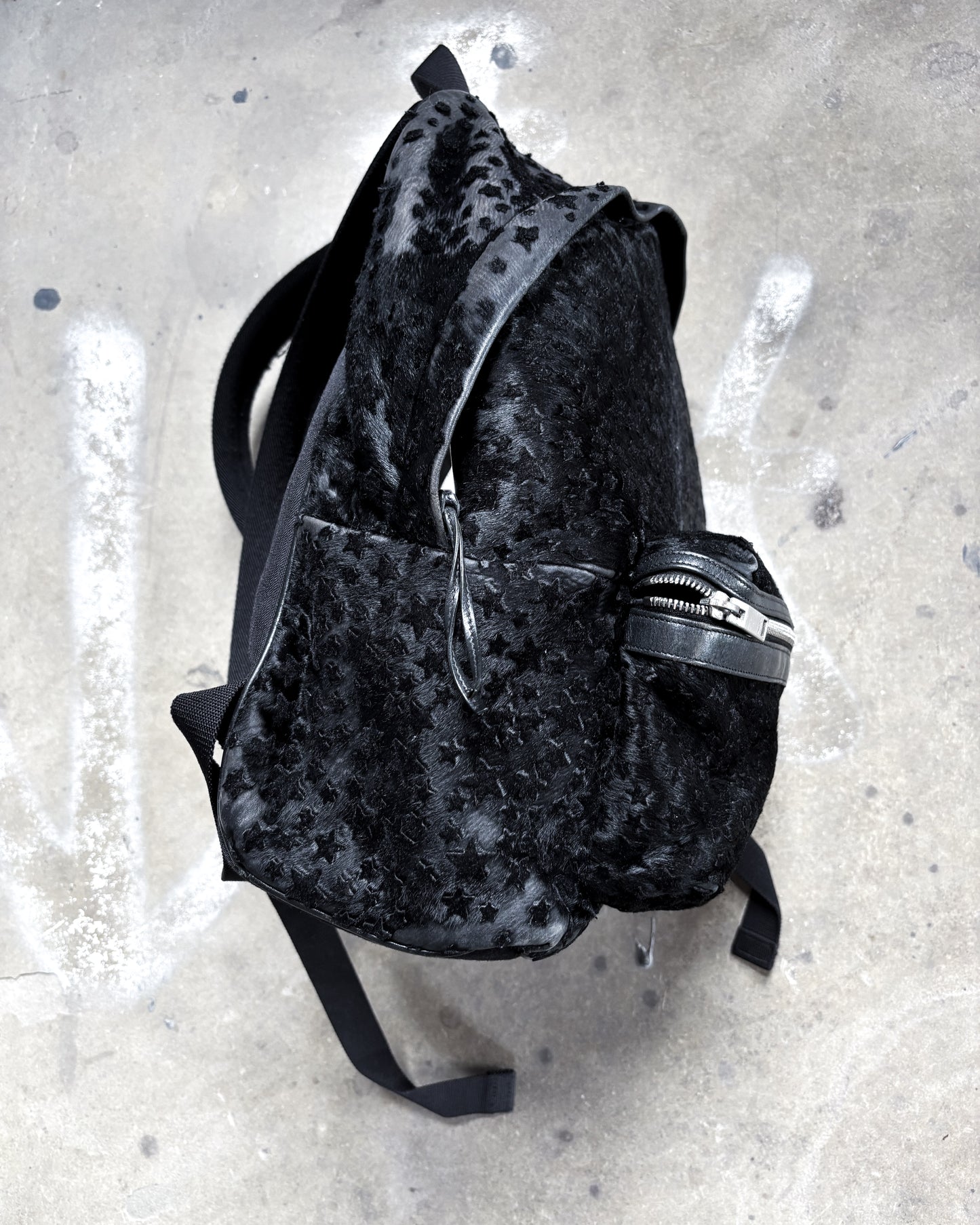 S/S16 PONYHAIR STAR BACKPACK