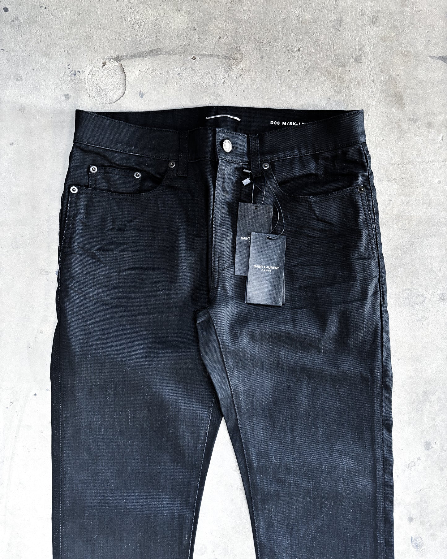 F/W20 WAXED BLACK D03 DENIM