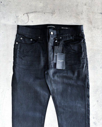 F/W20 WAXED BLACK D03 DENIM