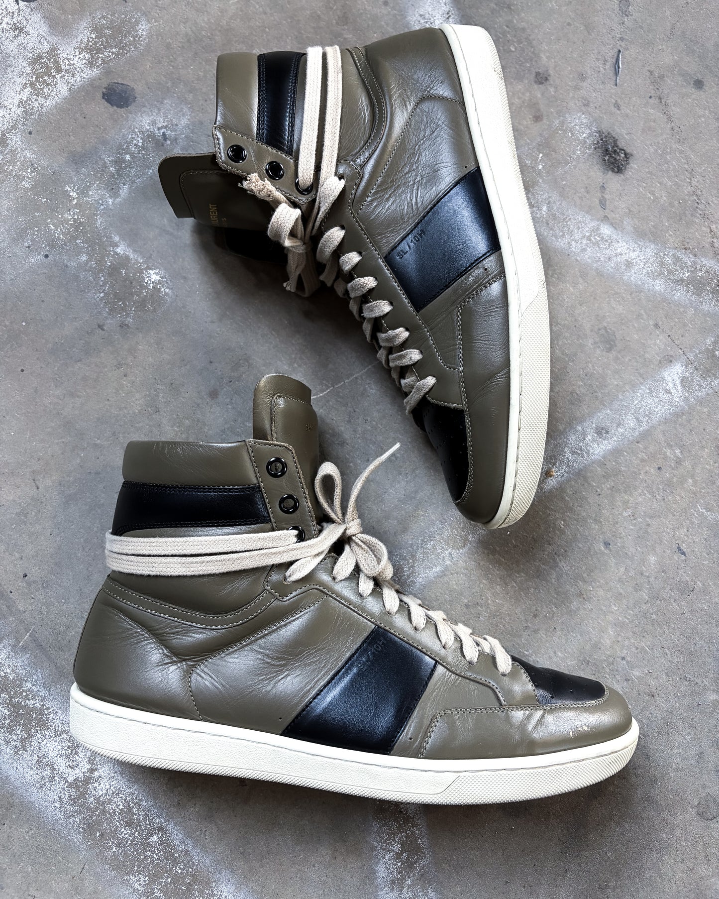 KHAKI HIGH TOP SL10H SNEAKERS