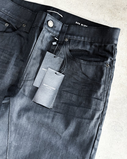 F/W20 WAXED BLACK D03 DENIM