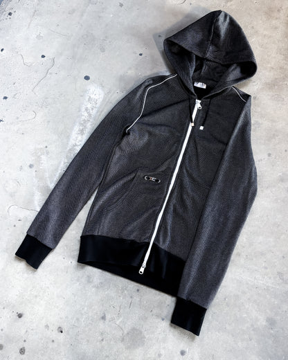 A/W10 HYBRID NET ZIP HOODIE