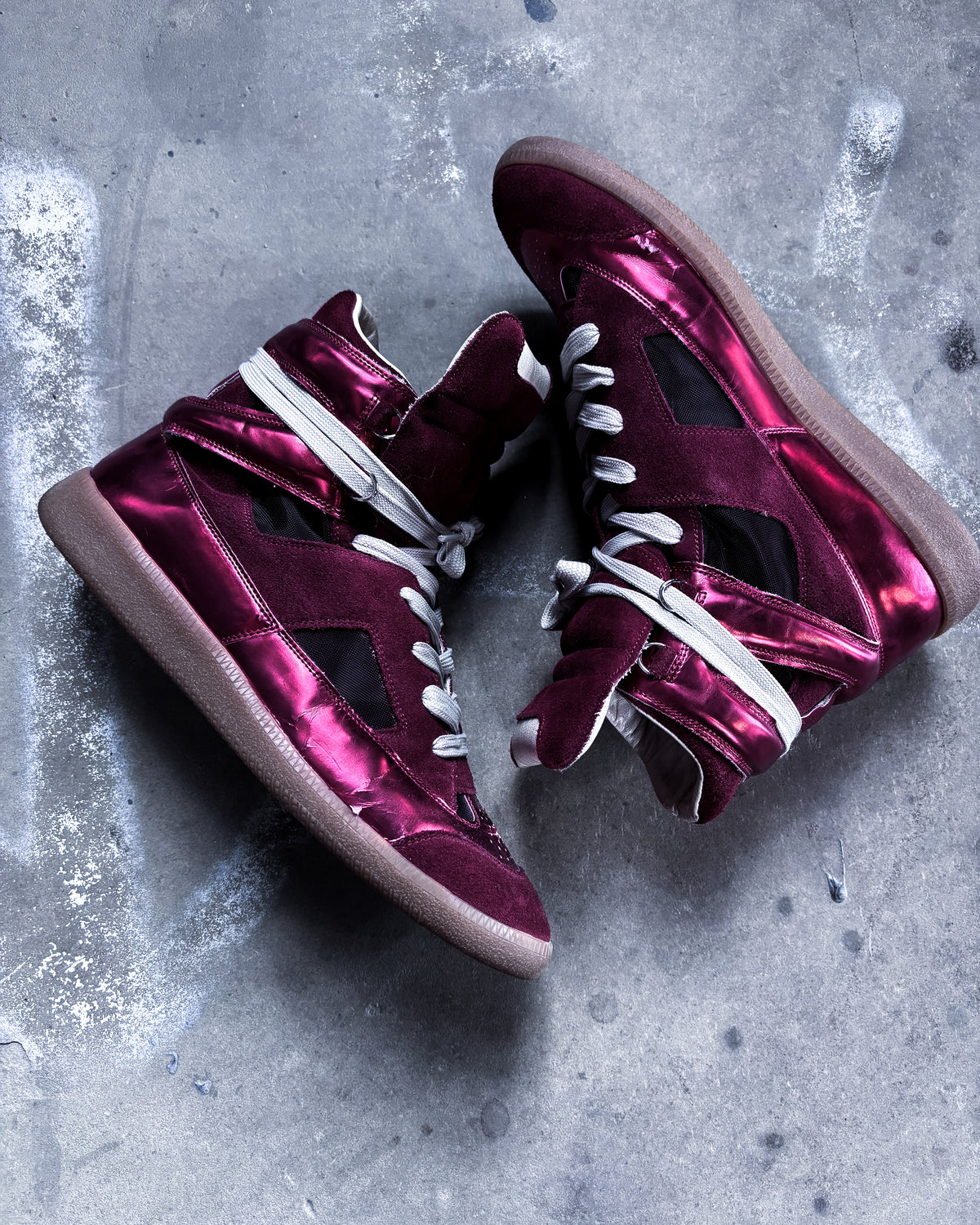S/S15 METALLIC CUTOUT HIGH TOPS