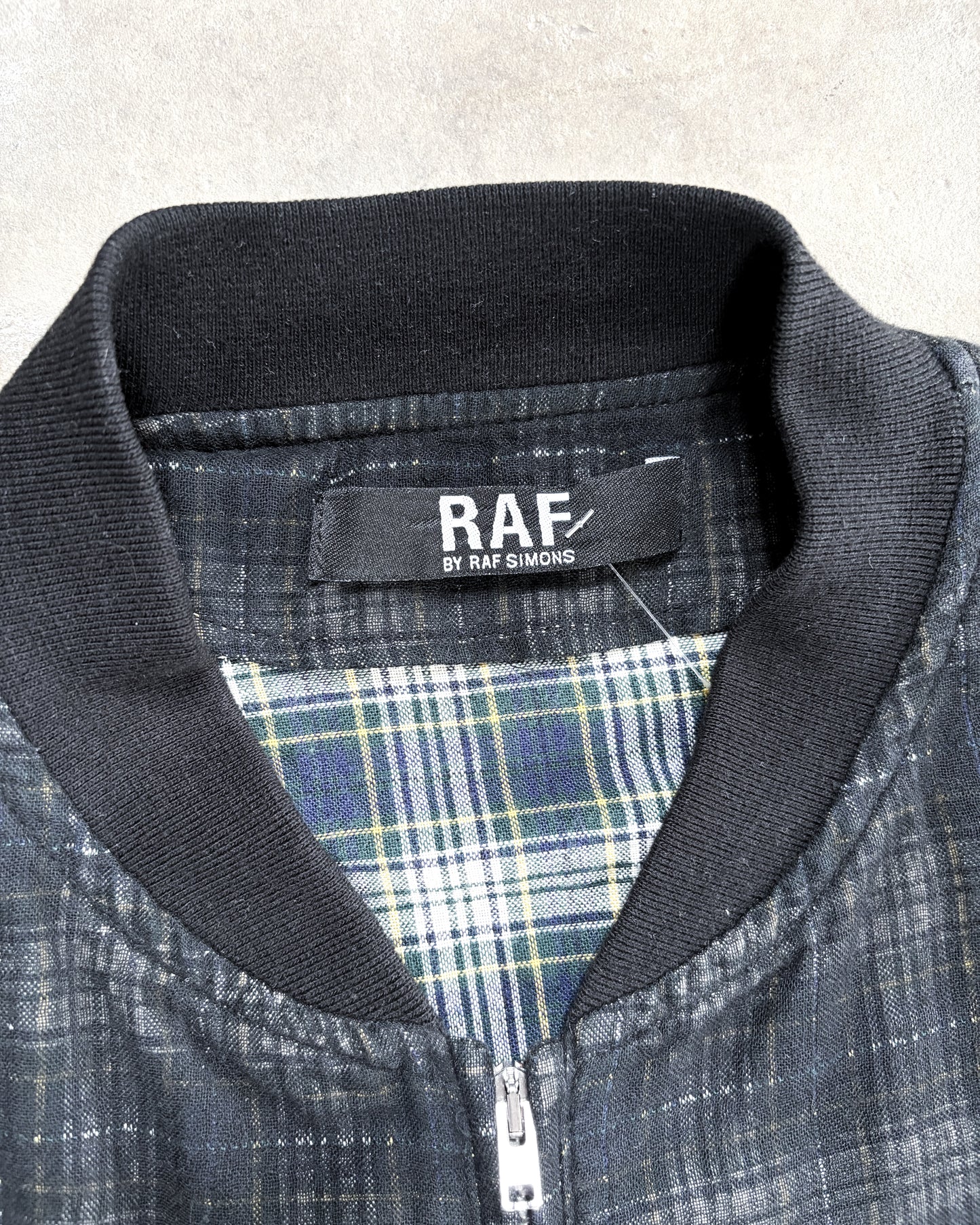 S/S05 PLAID DOUBLE LAYER BOMBER