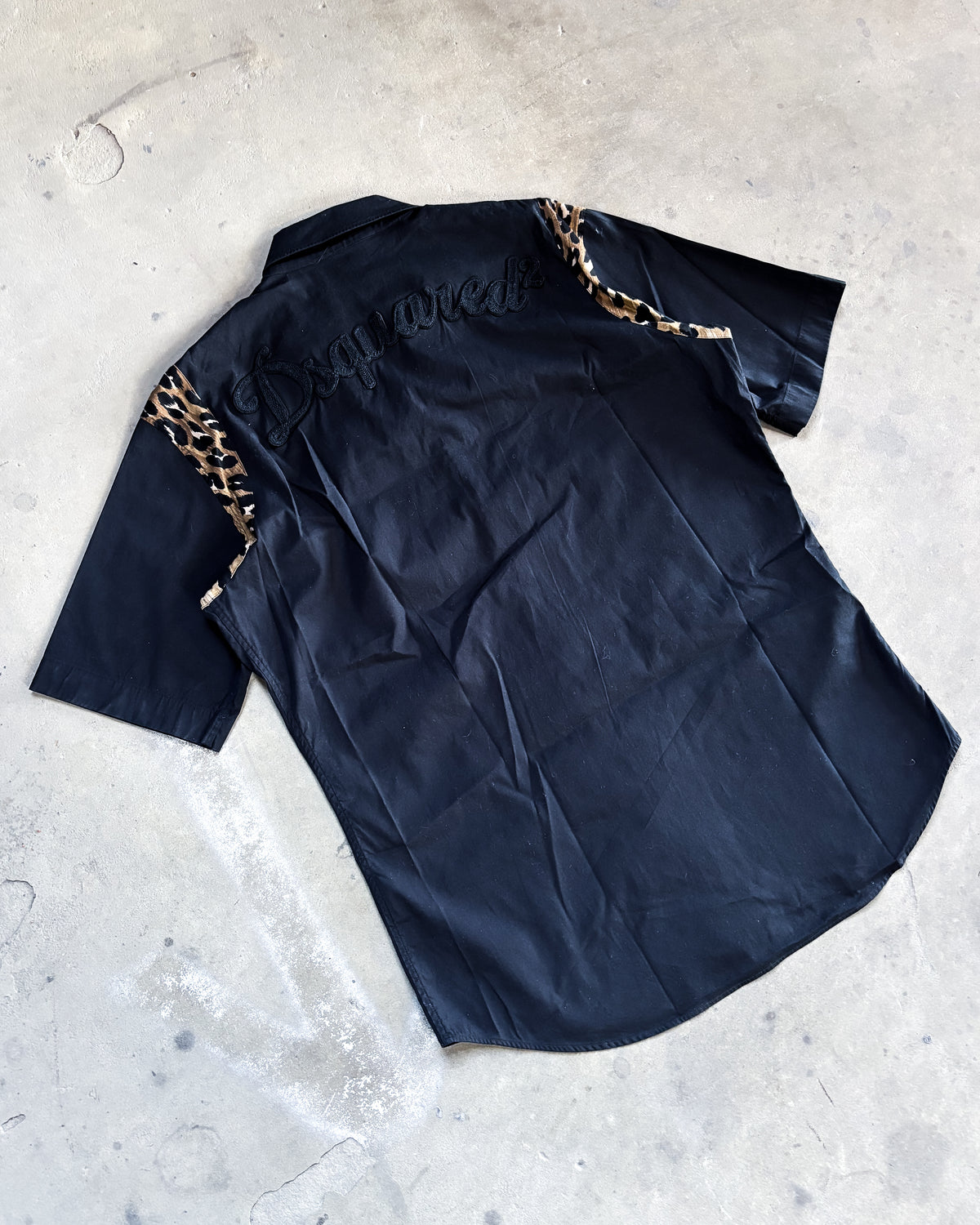 LEOPARD GUNSLINGER BOWLING SHIRT