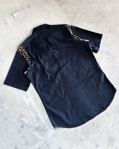LEOPARD GUNSLINGER BOWLING SHIRT