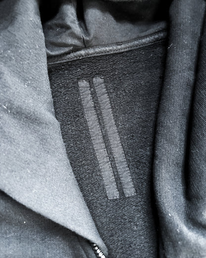 F/W16 LAMBSKIN SLEEVE MOUNTAIN HOODIE