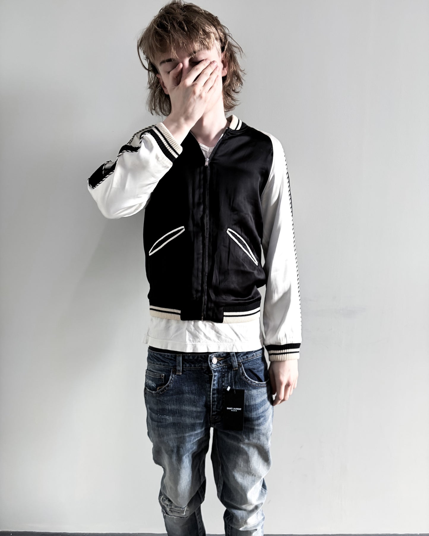 S/S14 BLOODLUSTER SATIN BOMBER JACKET