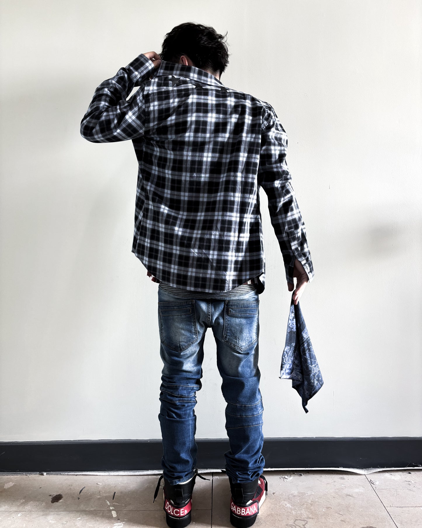 S/S15 BLUE STAR CHECKED SHIRT