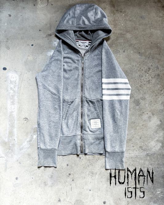 GREY 4-BAR ZIP UP