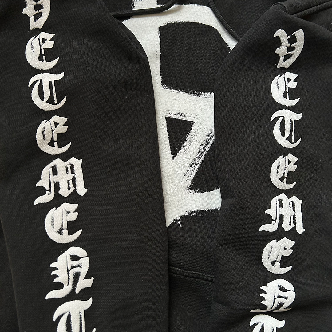 VETEMENTS ANARCHY GOTHIC TEXT HOODIE