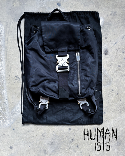 BLACK TANK BUCKLE BACKPACK