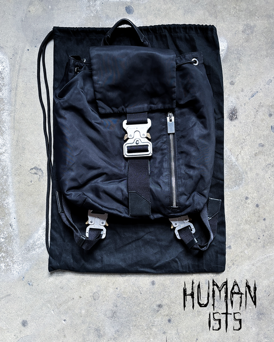 BLACK TANK BUCKLE BACKPACK