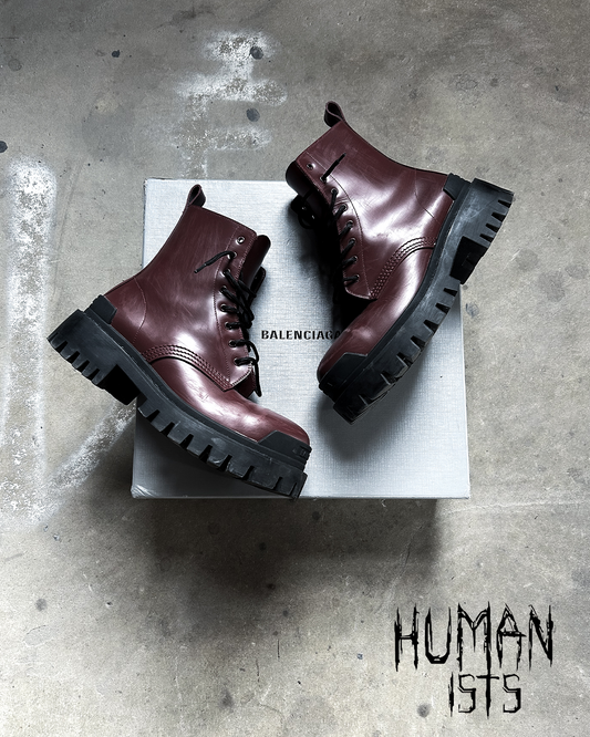 RED BLACK STRIKE BOOTS