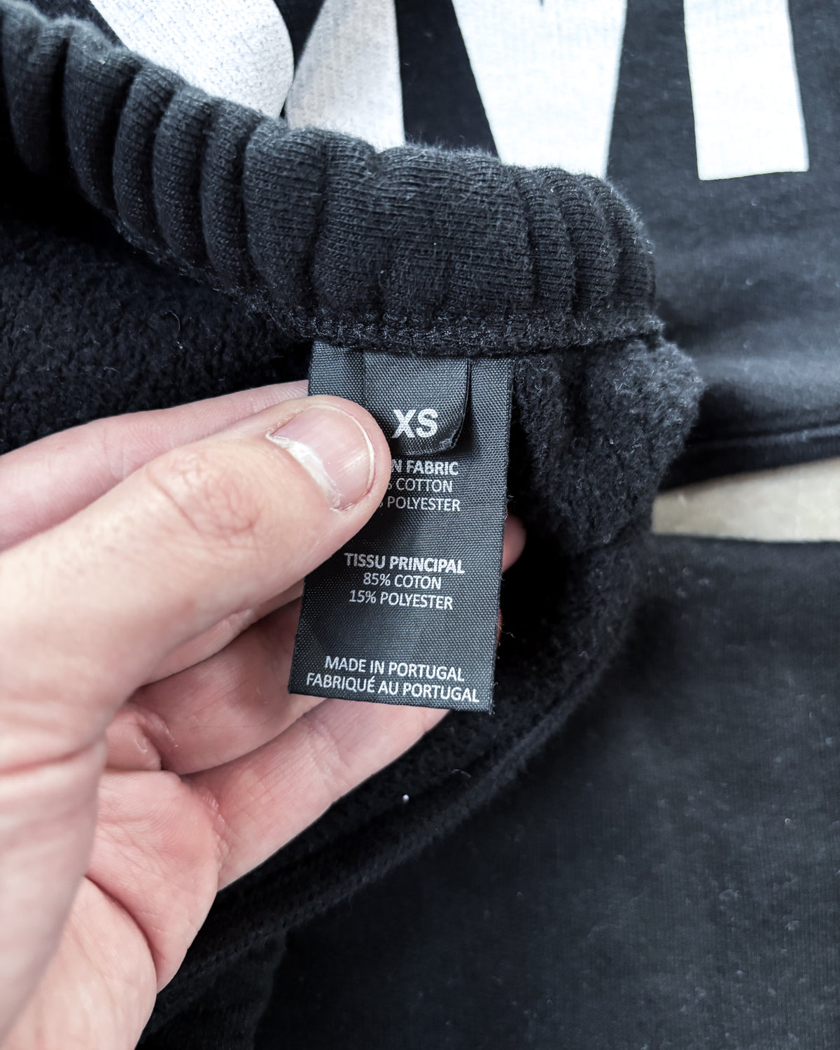 F/W19 VETEMENTS SPELL-OUT SWEATPANTS