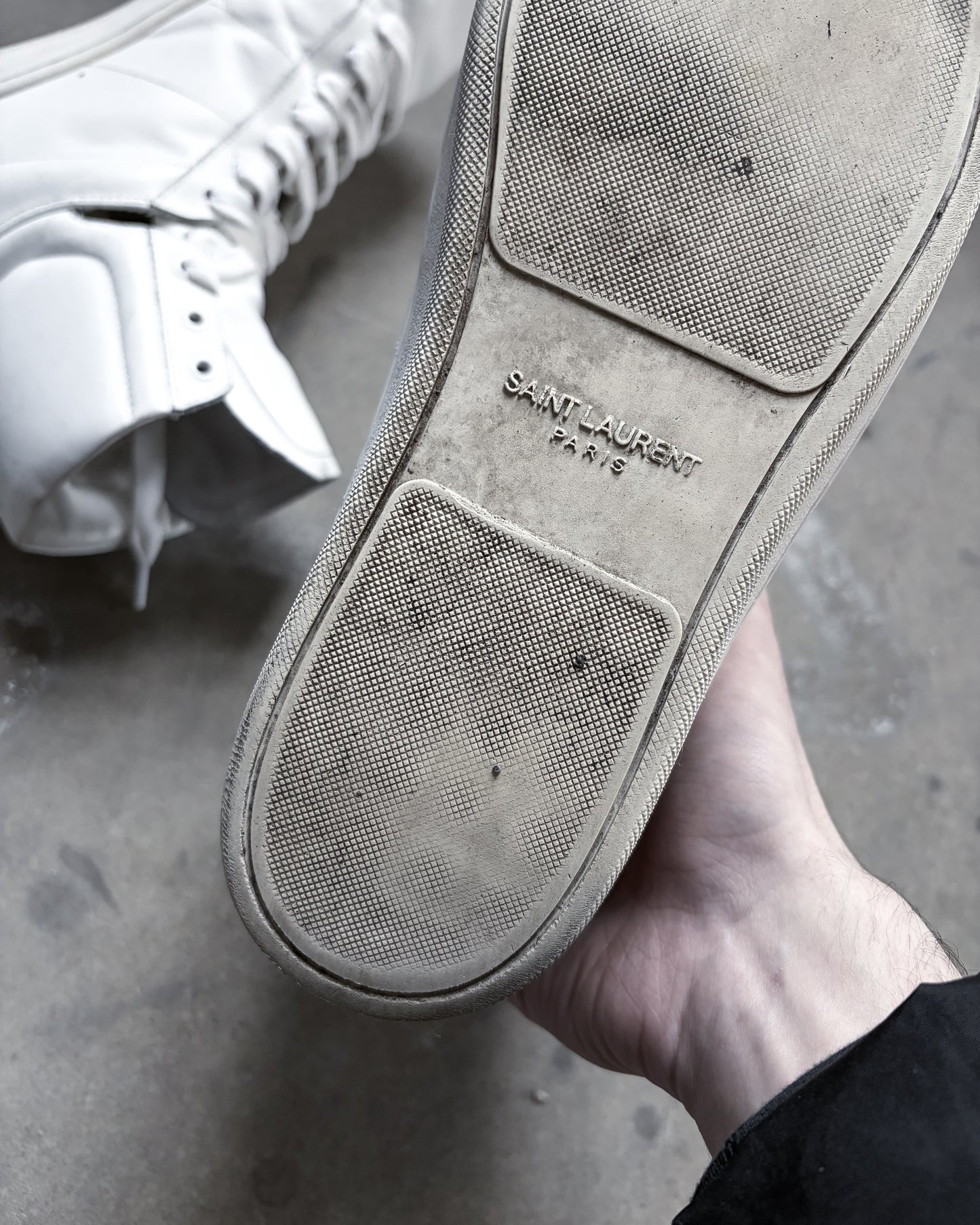 WHITE HIGH TOP SL01 SNEAKERS