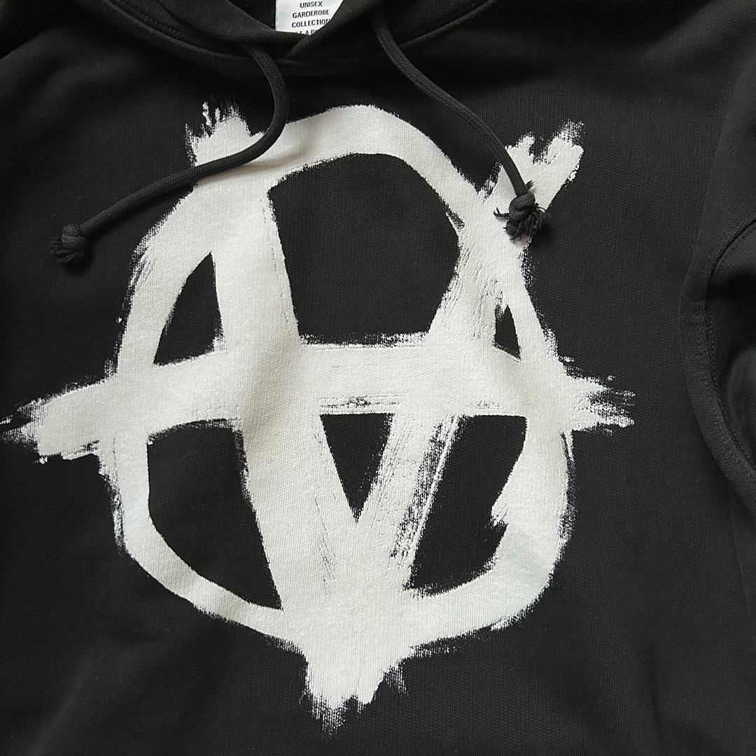 VETEMENTS ANARCHY GOTHIC TEXT HOODIE