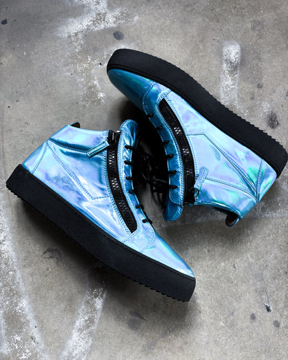 HOLOGRPAHIC BLUE KRISS HIGH TOP