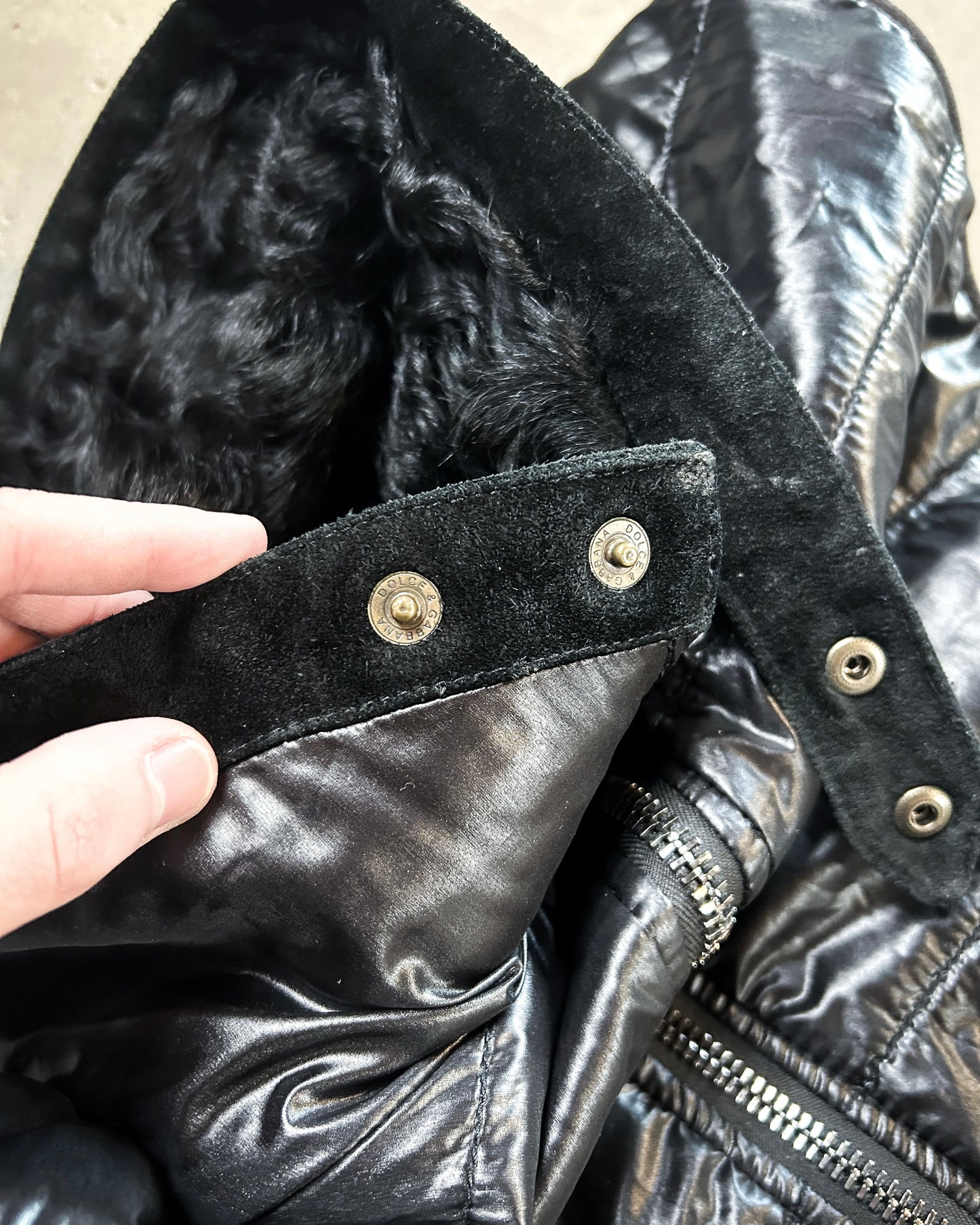A/W06 SHEARLING COLLAR GILET