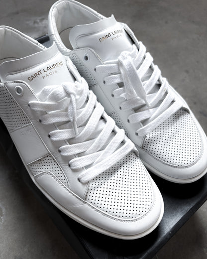 S/S15 PERFORATED WHITE SL/10 LOW TOPS