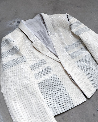 S/S20 CREAM SEQUIN BOMBER