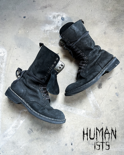 F/W09 “CRUST” BLISTERED COMBAT BOOTS