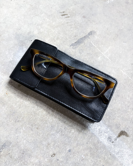 ‘GROM’ TORTOISE CLEAR LENS GLASSES