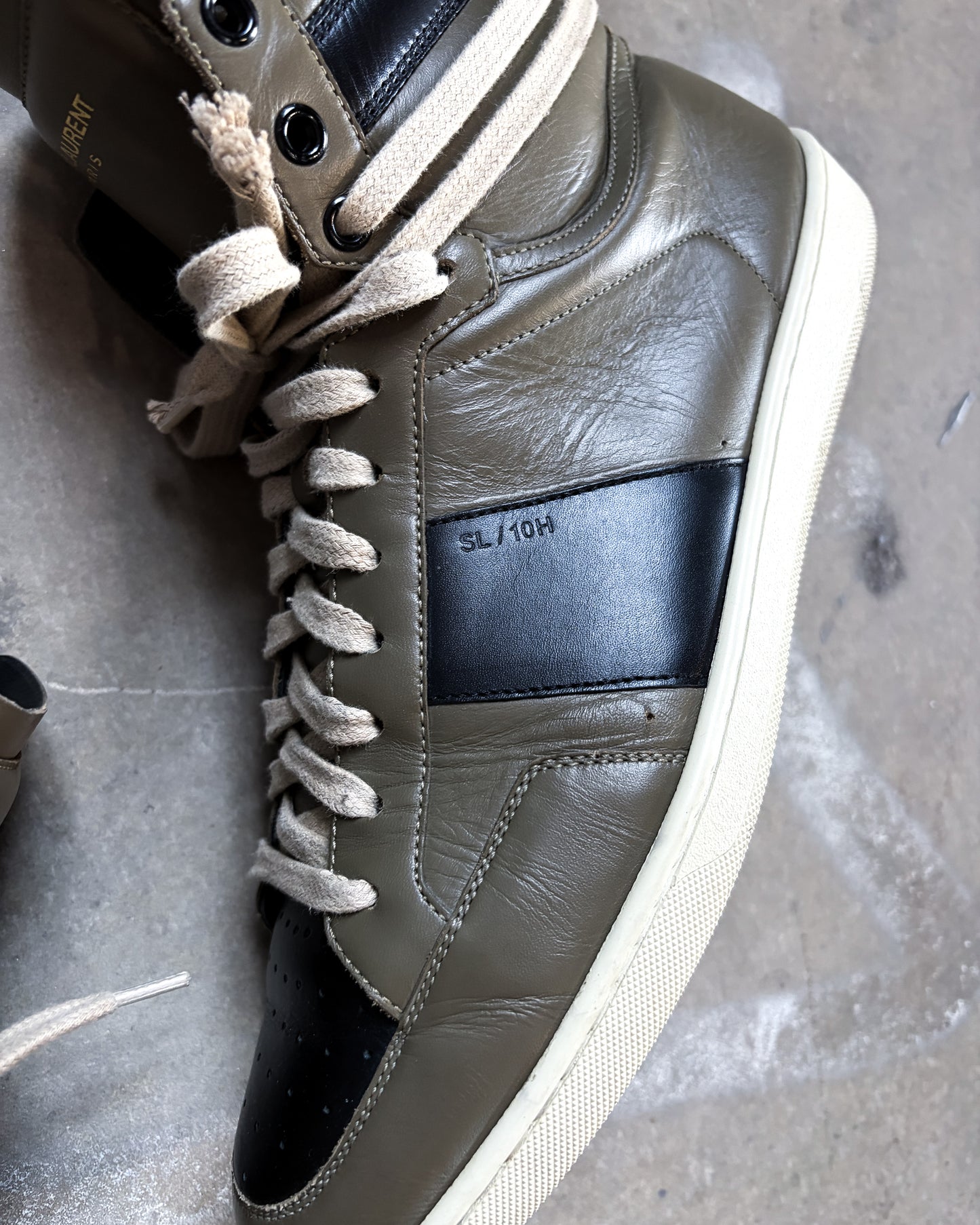 KHAKI HIGH TOP SL10H SNEAKERS