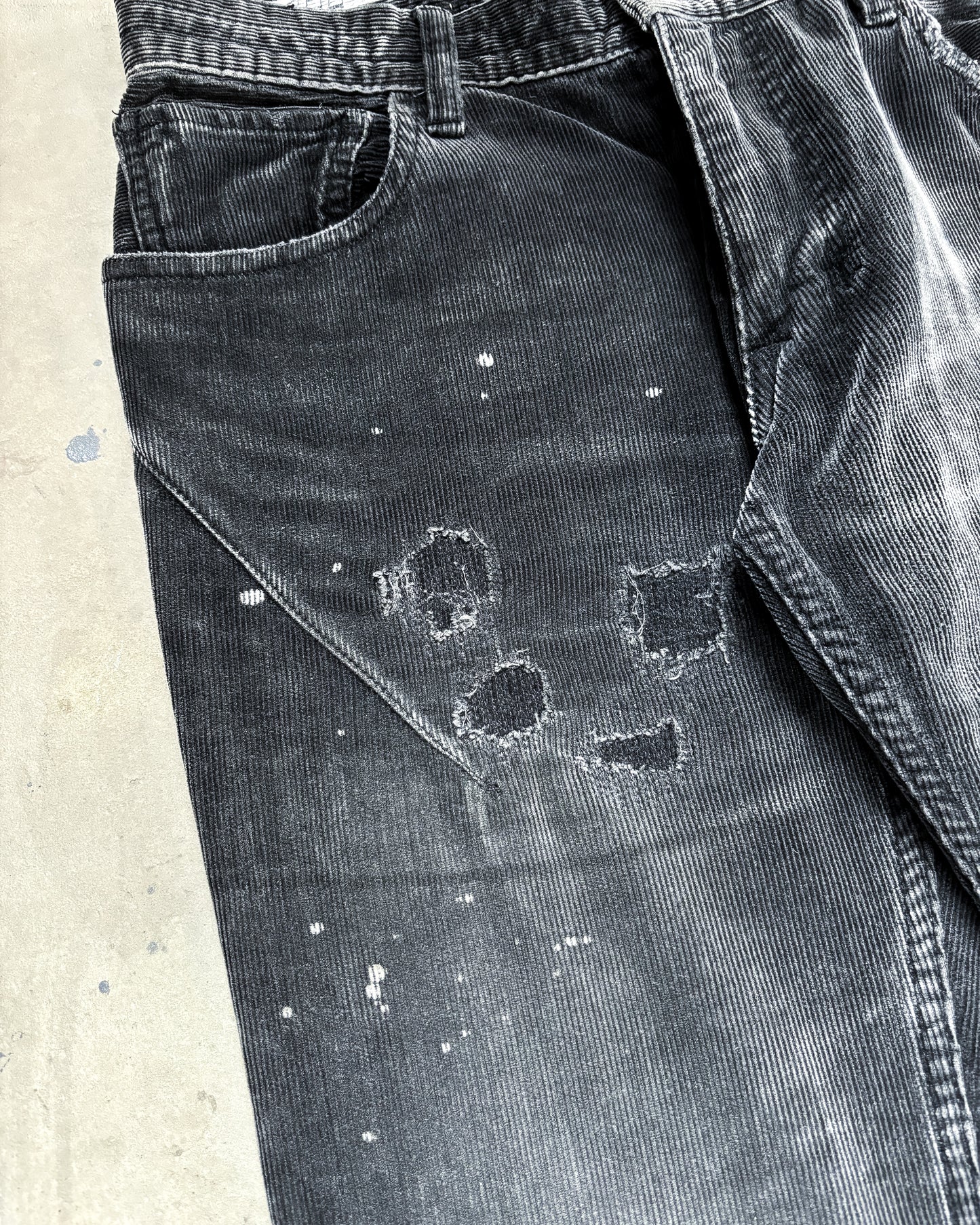 CORDUROY BULLET HOLE REPAIR DENIM